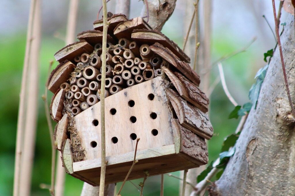 insect hotel, bee hotel, insect repellent